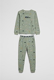 Australian Cotton Long Sleeve Motor Sport Pyjamas