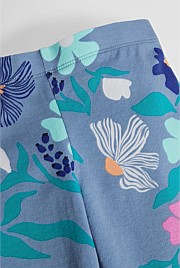 Organically Grown Cotton Blend Printed Legging
