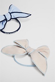 Bow Hair Tie Pack of 2
