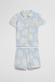 Australian Cotton Short Sleeve Button Through Sleep