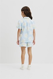 Australian Cotton Short Sleeve Button Through Sleep