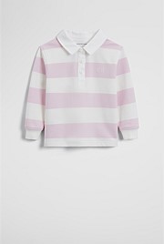 Organically Grown Cotton Blend Long Sleeve Rugby Top