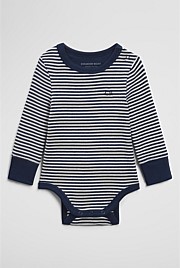 Organically Grown Cotton Long Sleeve Rib Bodysuit