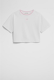 Australian Cotton Short Sleeve Crop Boxy T-Shirt