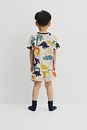 Australian Cotton Short Sleeve Dino Pyjama Set