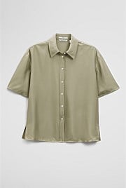 Short Sleeve Silk Shirt