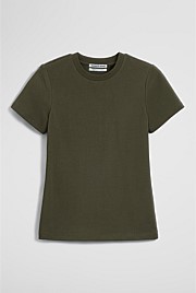 Australian Cotton Blend Fitted T-Shirt