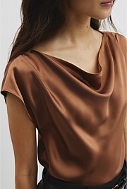 Satin Shell Top