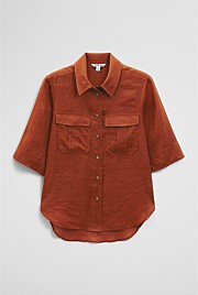Ramie Utility Blouse