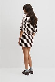Australian Cotton Blend Stripe Jersey Skirt