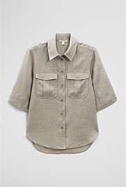 Ramie Utility Blouse