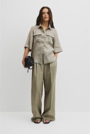 Ramie Utility Blouse