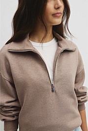 Australian Cotton Funnel Neck Sweat