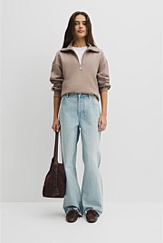 Australian Cotton Funnel Neck Sweat