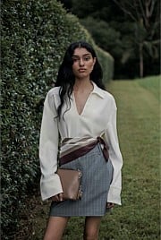 Pinstripe Mini Skirt