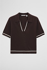 Cashmere Blend Short Sleeve Knit