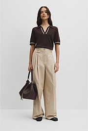 Cashmere Blend Short Sleeve Knit