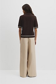 Cashmere Blend Short Sleeve Knit