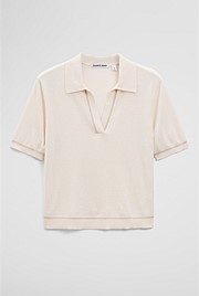 Cashmere Blend Short Sleeve Knit