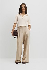 Cashmere Blend Short Sleeve Knit