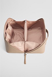Branded Detail Large Convertible Cosmetic Case
