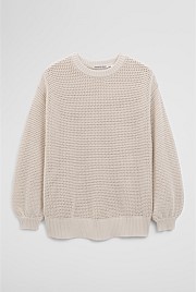 Longsleeve Relaxed Crochet Knit