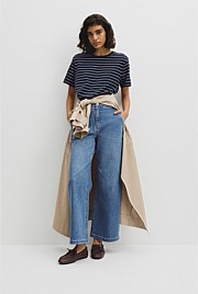 Stripe Textured Slub T-Shirt