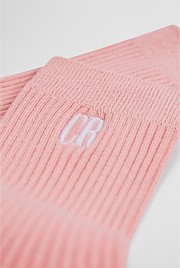 Australian Cotton Blend CR Ribbed Three Quarter Crew Sock