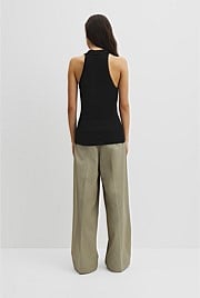 Wool V-Neck Drape Tank