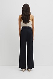 Cotton Sateen Wide Pant