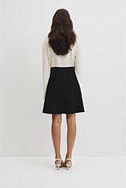 Compact Knit Mini Skirt