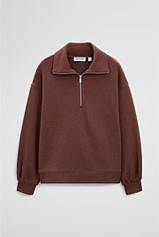 Australian Cotton Funnel Neck Sweat