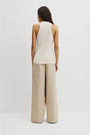 Wool V-Neck Drape Tank