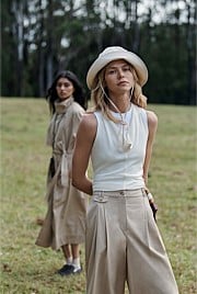 Wool V-Neck Drape Tank