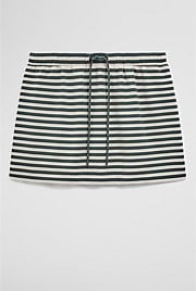 Australian Cotton Blend Stripe Jersey Skirt