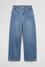 Refined High Rise Wide Leg Jean