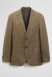 Regular Fit Linen Jacket