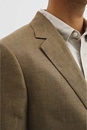 Regular Fit Linen Jacket