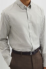 Slim Fit Cotton Stripe Shirt
