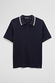 Australian Good Earth Cotton Tapered Trophy Polo