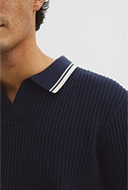 Australian Good Earth Cotton Tapered Trophy Polo