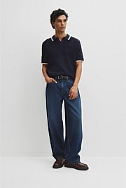 Australian Good Earth Cotton Tapered Trophy Polo