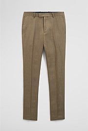 Regular Fit Tapered Linen Pant