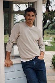 Australian Good Earth Cotton Pique Crew Neck Knit