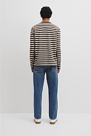Australian Cotton Long Sleeve Stripe T-Shirt