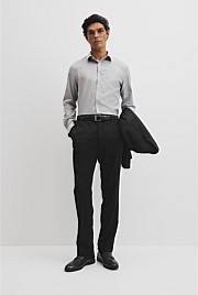 Slim Micro Houndstooth Travel Shirt