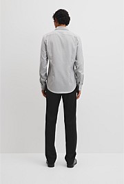 Slim Micro Houndstooth Travel Shirt