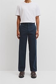 Relaxed Cotton Twill Pant