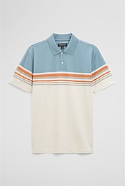Australian Cotton Short Sleeve Engineered Button Polo