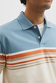 Australian Cotton Short Sleeve Engineered Button Polo